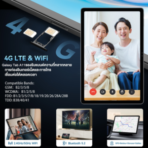 [ลดราคา40%] ซื้อ 1 แถม 9 ฟรี Tab A11(16GB+1TB) แท็บเล็ต | หน้าจอ 10.1" 90Hz LCD | Androind 15.0 | Dual SIM 5G/WIFI | แบตเตอรี่ 10000 mAh | การเรียนและการทำงาน Tablets